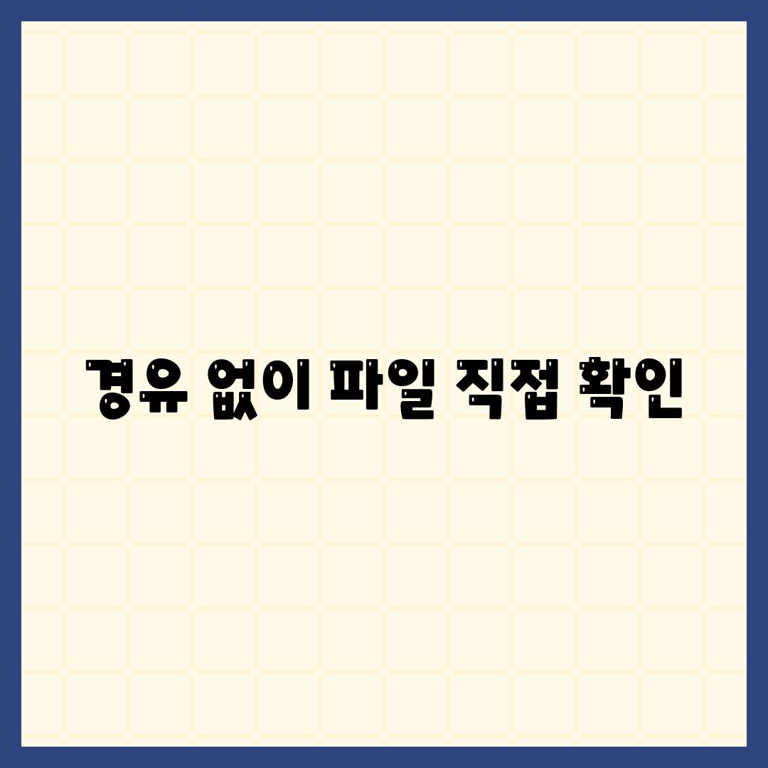 경유 없이 파일 직접 확인