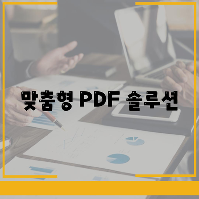 맞춤형 PDF 솔루션