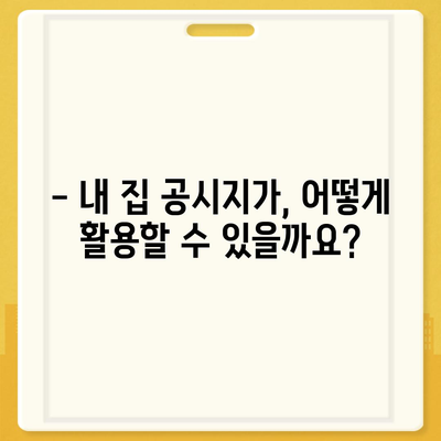 내 집의 공시지가, 바로 확인하세요! | 공시지가 조회, 토지 정보, 부동산 가치