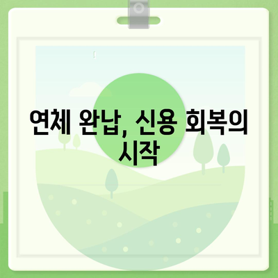 대출 연체 완납, 이제 걱정하지 마세요! | 연체 해결, 완납 방법, 신용 관리 팁