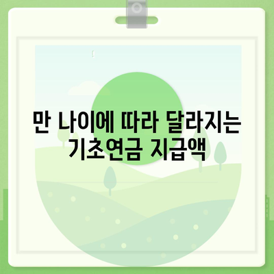 기초연금 40만원, 누가 얼마나 받을까요? | 연령별 지급액, 신청 방법, 자격 조건