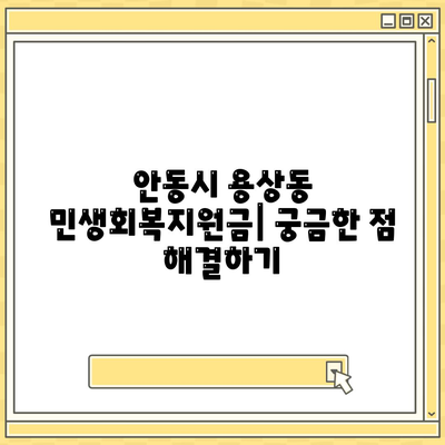 경상북도 안동시 용상동 민생회복지원금 | 신청 | 신청방법 | 대상 | 지급일 | 사용처 | 전국민 | 이재명 | 2024