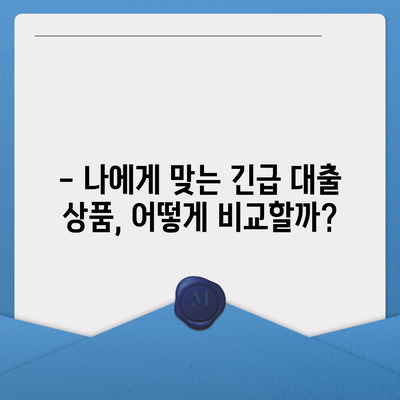 긴급한 생계난, 소액 대출로 해결하세요! | 서민 긴급생계비 대출, 신청 자격 및 조건, 추천 상품 비교