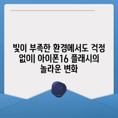 아이폰16 후면 카메라, 향상된 플래시로 저조도 사진에도 선명도 제공