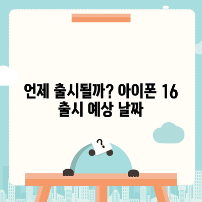 아이폰16 출시일, 가격, 디자인, 1차 출시국 포함 정보