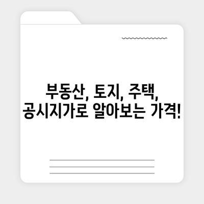 내 집의 가치는 얼마?  2023년  공시지가 조회 및 확인 방법 | 부동산, 토지, 주택, 가격, 확인