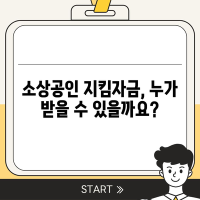 소상공인 지킴자금 신청 대상| 자격 조건 확인 및 신청 방법 | 코로나19, 소상공인 지원, 정부 지원금