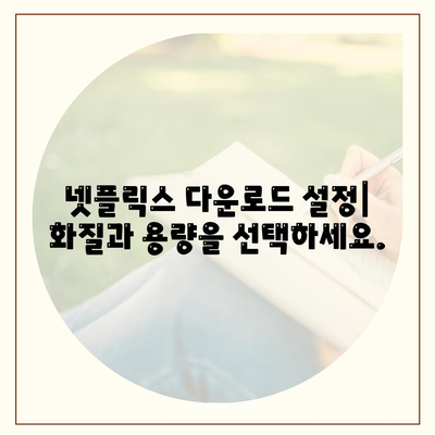 넷플릭스 오프라인 저장, 다운로드, 비행기 시청 방법 (디바이스 용량 확인)