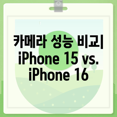 iPhone 15 대 iPhone 16 스펙 비교