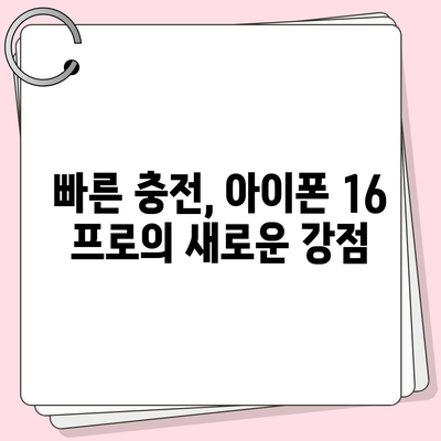 아이폰 16 프로, 더 빠른 충전 속도 기대