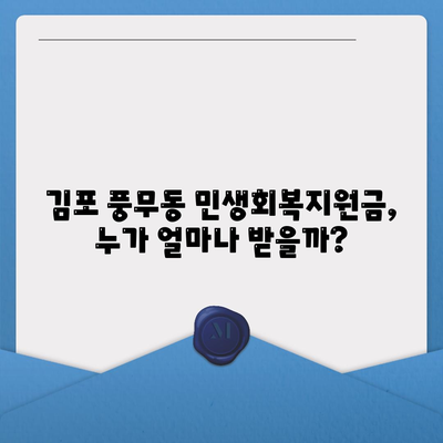 경기도 김포시 풍무동 민생회복지원금 | 신청 | 신청방법 | 대상 | 지급일 | 사용처 | 전국민 | 이재명 | 2024