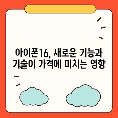 아이폰16 가격에 영향을 미치는 요인