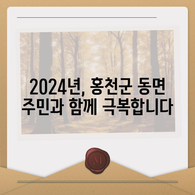 강원도 홍천군 동면 민생회복지원금 | 신청 | 신청방법 | 대상 | 지급일 | 사용처 | 전국민 | 이재명 | 2024