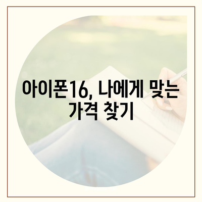 아이폰16 가격을 만족스럽게 지불하는 방법