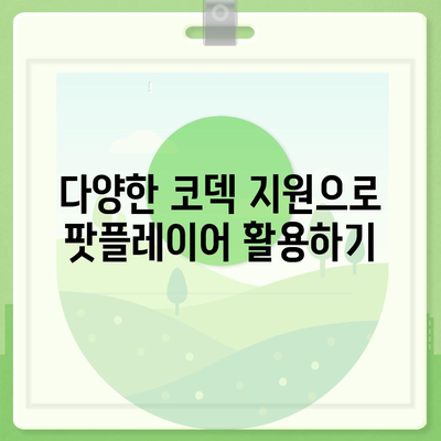 다음 팟플레이어 사용법방법 다운로드 및 팁