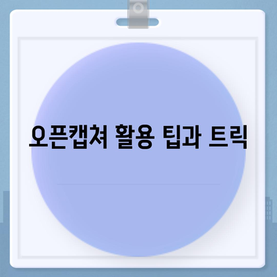 오픈캡쳐 다운로드 및 사용 가이드방법 설치부터 활용법까지