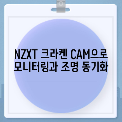 NZXT 크라켄 CAM을 통한 조명 설정과 사용법