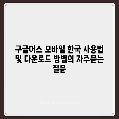 구글어스 모바일 한국 사용법 및 다운로드 방법