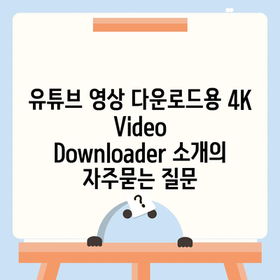 유튜브 영상 다운로드용 4K Video Downloader 소개