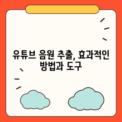 유튜브 동영상 저장, 다운로드, 음원 추출을 위한 유료 방법