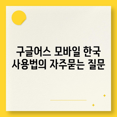 구글어스 모바일 한국 사용법