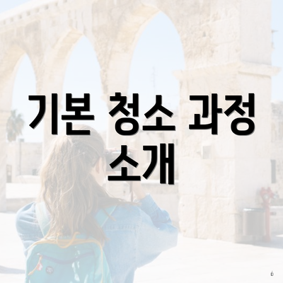 기본 청소 과정 소개