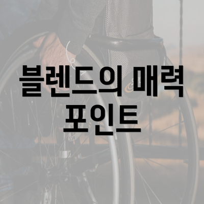 블렌드의 매력 포인트