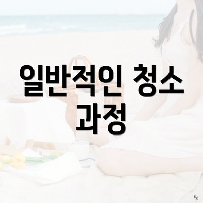 일반적인 청소 과정