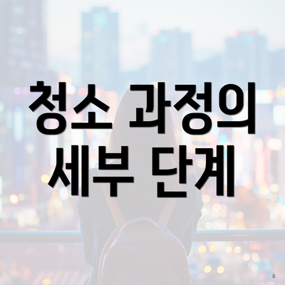 청소 과정의 세부 단계