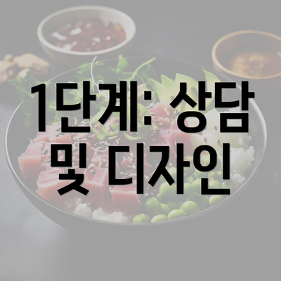 1단계: 상담 및 디자인