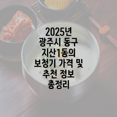 2025년 광주시 동구 지산1동의 보청기 가격 및 추천 정보 총정리