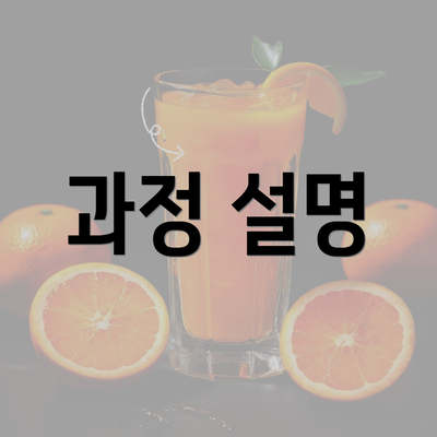 과정 설명