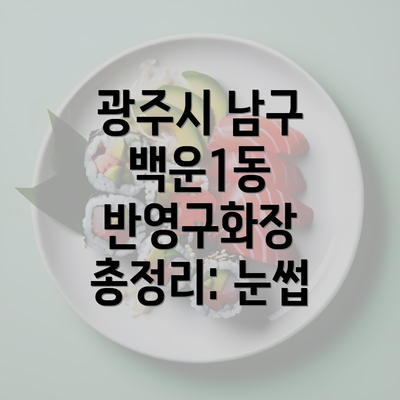 광주시 남구 백운1동 반영구화장 총정리: 눈썹