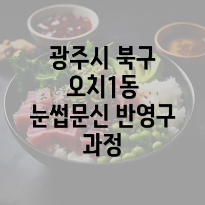 광주시 북구 오치1동 눈썹문신 반영구 과정