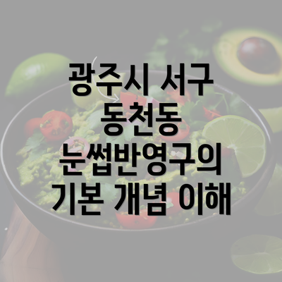 광주시 서구 동천동 눈썹반영구의 기본 개념 이해