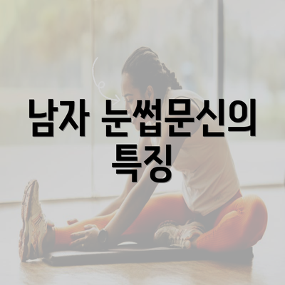 남자 눈썹문신의 특징