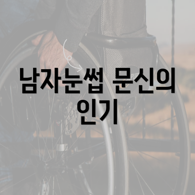 남자눈썹 문신의 인기