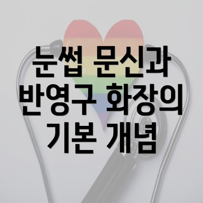 눈썹 문신과 반영구 화장의 기본 개념