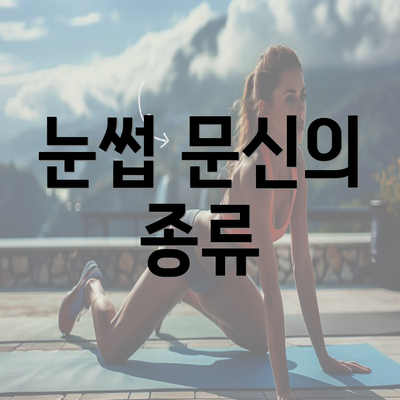 눈썹 문신의 종류