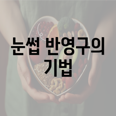 눈썹 반영구의 기법