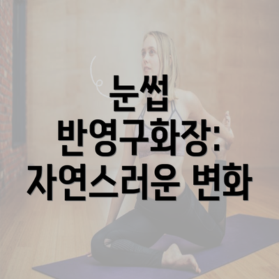 눈썹 반영구화장: 자연스러운 변화