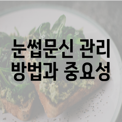 눈썹문신 관리 방법과 중요성