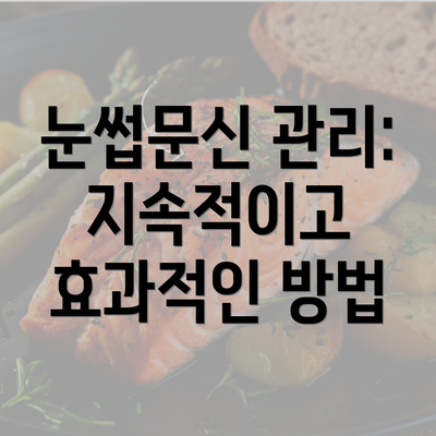 눈썹문신 관리: 지속적이고 효과적인 방법