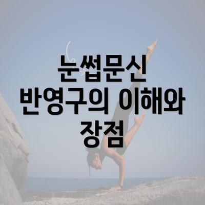 눈썹문신 반영구의 이해와 장점