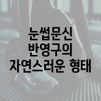 눈썹문신 반영구의 자연스러운 형태