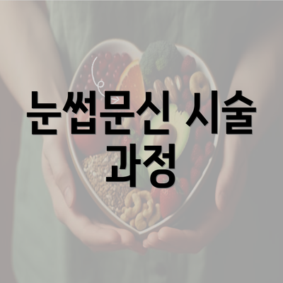 눈썹문신 시술 과정