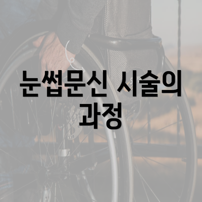 눈썹문신 시술의 과정