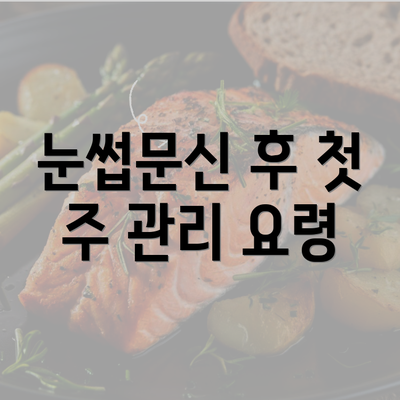 눈썹문신 후 첫 주 관리 요령