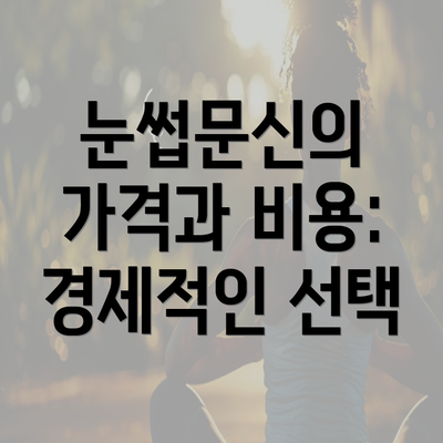 눈썹문신의 가격과 비용: 경제적인 선택