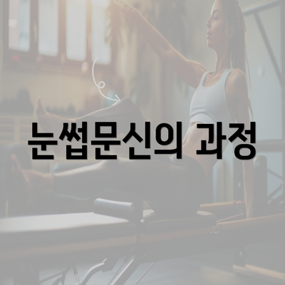 눈썹문신의 과정